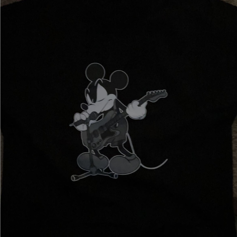 Number nine mickey guitar rockstar t shirt